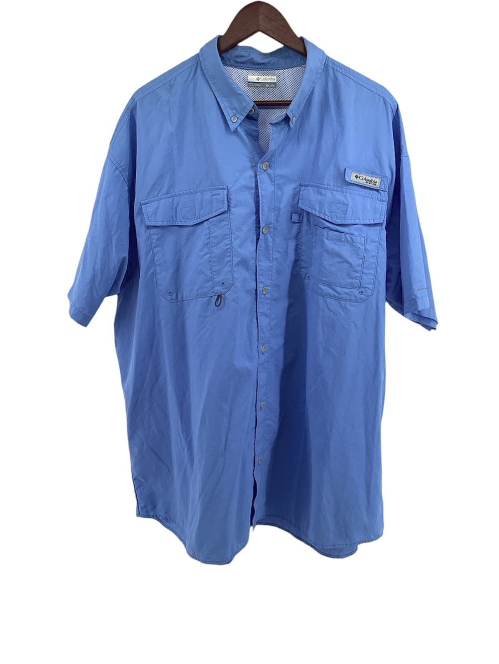 💚 Columbia PGA Performace Fishing Gear Button Up Top, Size XXL